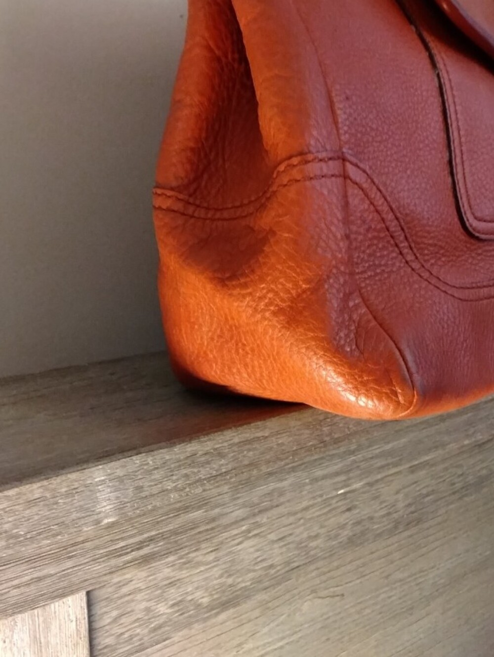 Coach Vintage Soho Dowel Satchel 2004 Coral With Red Trim - Picture 5 of 15